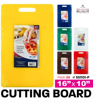 Professional Plastic Cutting Boards 16''x10.5''x1/2'' thick - Choose your  color